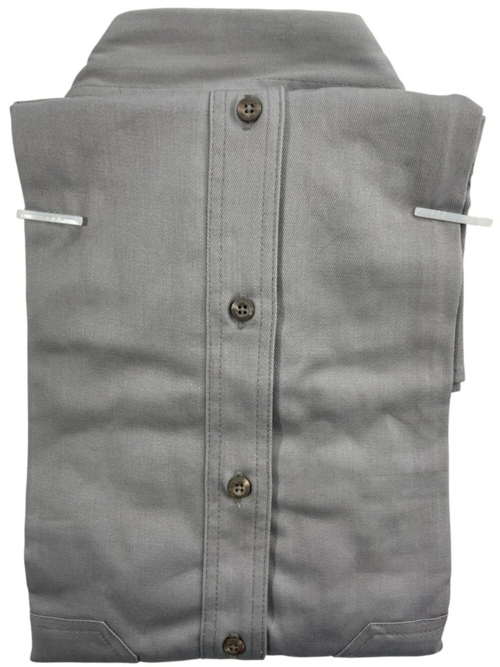 Forge Workwear FR Gray Long Sleeve Shirt HRC-2 NFPA-2112 UL Certified Sz XL - Picture 2 of 5